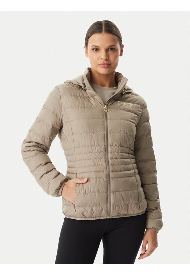 EA7 Emporio Armani Kurtka przejściowa 8NTB23 TNF8Z U6167 Beżowy Regular Fit. Kolor: beżowy. Materiał: syntetyk