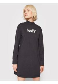 Levi's® Sukienka codzienna A1773-0001 Czarny Regular Fit. Okazja: na co dzień. Kolor: czarny. Materiał: bawełna. Typ sukienki: proste. Styl: casual #1