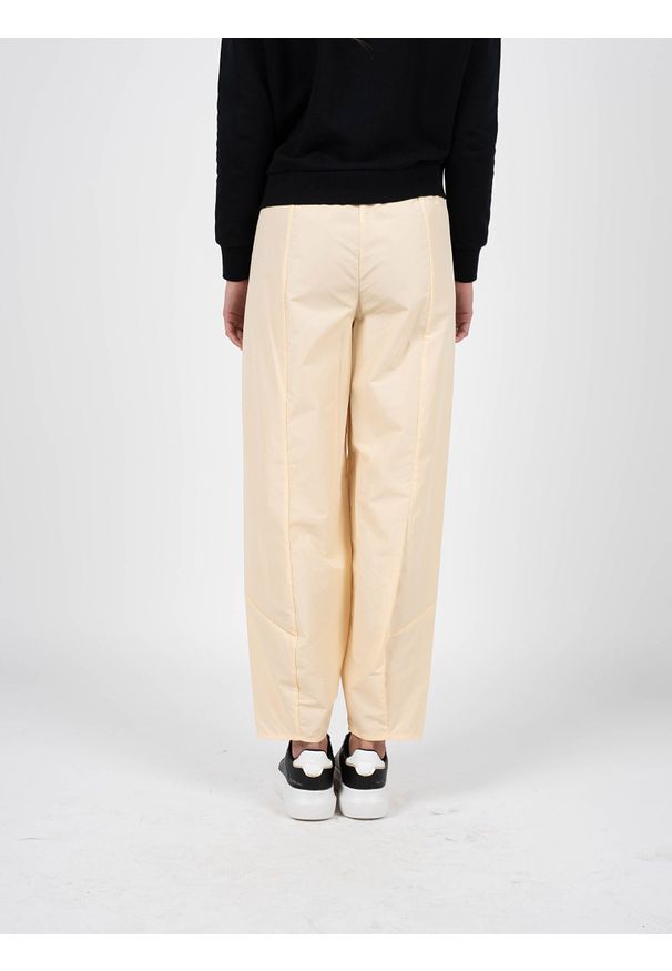 Patrizia Pepe Spodnie | 8P0403 A018 | Kobieta | Piaskowy, Beżowy. Stan: podwyższony. Kolor: beżowy. Materiał: poliamid, bawełna