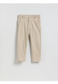 Reserved - Jeansy jogger fit - beżowy. Kolor: beżowy #1