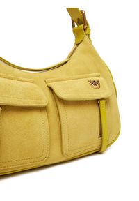 Pinko - PINKO Torebka Cargo Bag Classic PE 25 PLTT 102794 A29N Zielony. Kolor: zielony. Materiał: skórzane, zamszowe
