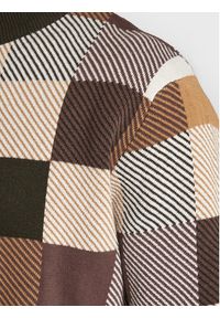 Redefined Rebel Sweter Kane 202085 Brązowy Regular Fit. Kolor: brązowy. Materiał: bawełna #4