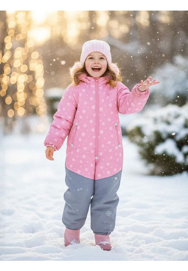 Sinsay - Kombinezon z kapturem - różowy. Kolor: różowy