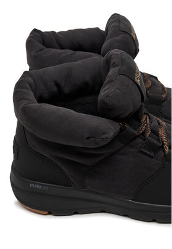 skechers - Skechers Botki On-The-Go Glacial Ultra - Trend Up 144194/BLK Czarny. Kolor: czarny. Materiał: materiał