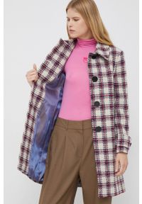 Sisley płaszcz z domieszką wełny przejściowy. Okazja: na co dzień. Materiał: wełna. Styl: casual #2
