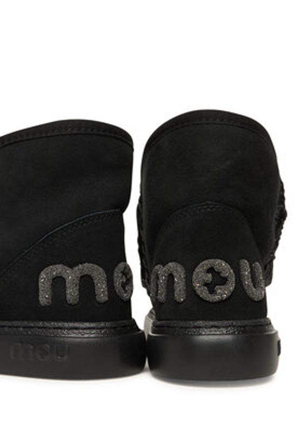 Mou Śniegowce MU.FW411001A Czarny. Kolor: czarny. Materiał: zamsz, skóra