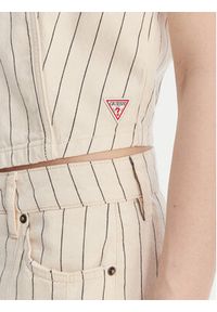 Guess Jeans Kamizelka W6GHZ9 D7961 Écru Slim Fit. Materiał: bawełna #4
