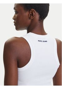 Pepe Jeans Top Red Bull Racing Logo RL500002 Biały Slim Fit. Kolor: biały. Materiał: bawełna #4