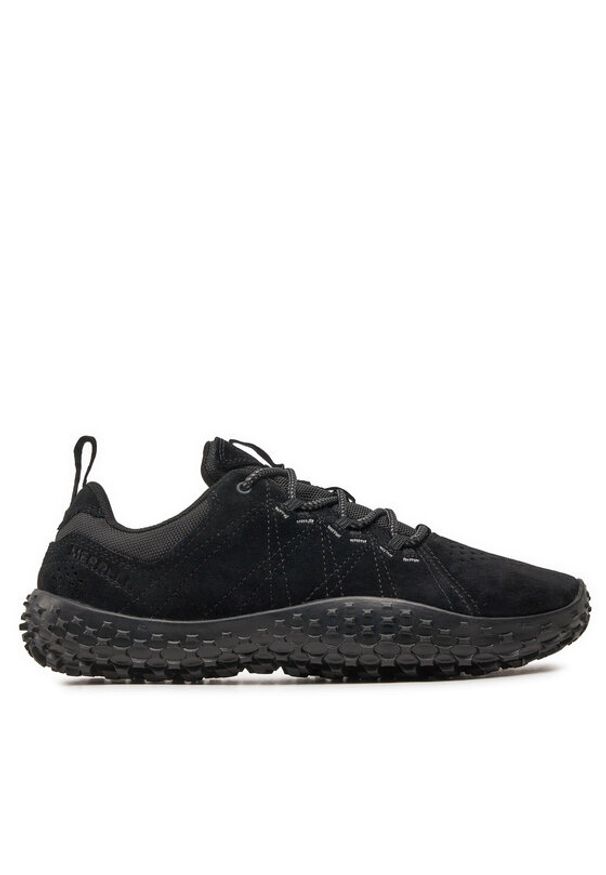 Merrell Trekkingi Wrapt J037753 Czarny. Kolor: czarny. Materiał: zamsz, skóra. Sport: turystyka piesza