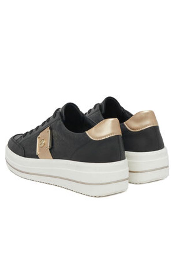 Remonte Sneakersy D1C07-03 Czarny. Kolor: czarny. Materiał: syntetyk, materiał