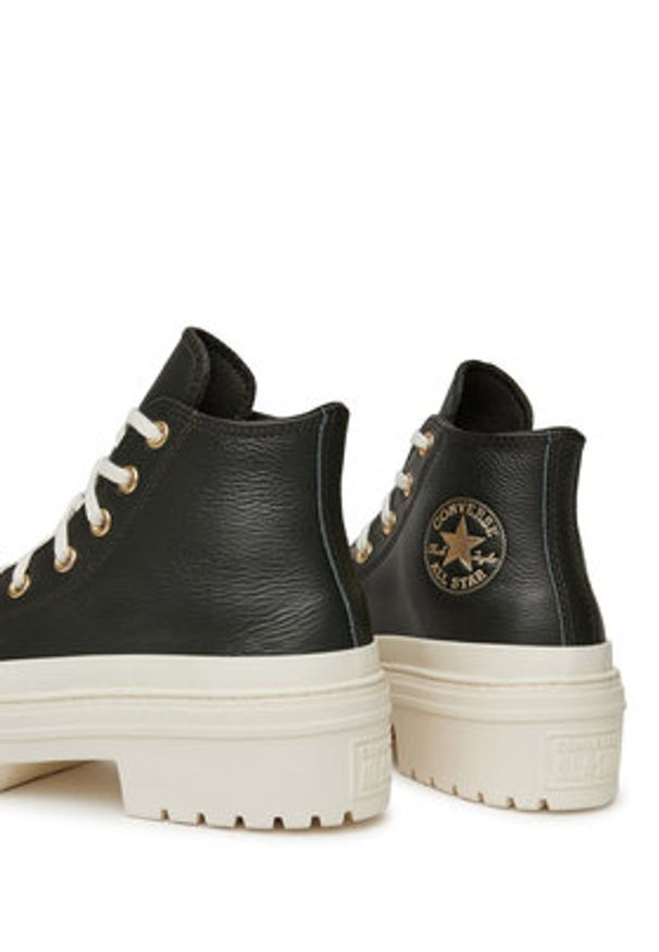 Converse Trampki Chuck Taylor All Star Lugged Heel Platform Gold A11500C Czarny. Kolor: czarny. Materiał: skóra. Obcas: na platformie