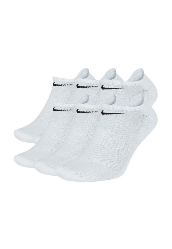 Nike - Lekkie Skarpety Unisex Dla Dorosłych (zestaw 6 Sztuk). Kolor: biały