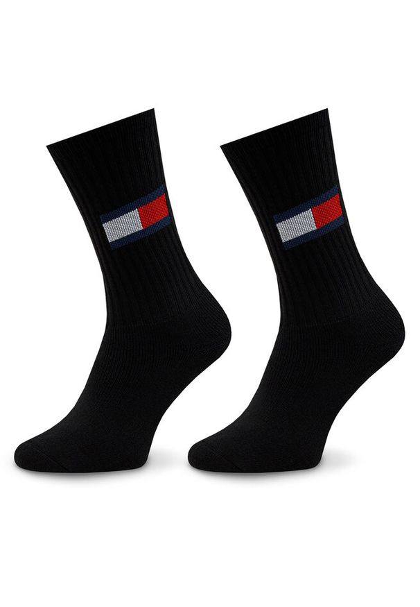 Skarpety długie Tommy Jeans. Kolor: czarny
