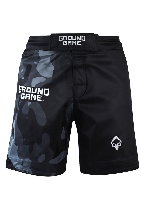 GROUND GAME - Spodenki do MMA męskie Ground Game Moro 4.0.. Kolor: czarny. Wzór: moro