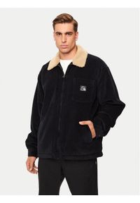 Quiksilver Kurtka przejściowa DNA Sherpa Harrington EQYJK04064 Czarny Regular Fit. Kolor: czarny. Materiał: bawełna