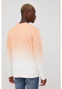 Jack & Jones bluza bawełniana męska kolor pomarańczowy z nadrukiem. Kolor: pomarańczowy. Materiał: bawełna. Wzór: nadruk #2