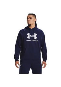 Bluza z kapturem Under Armour Rival Fleece, Mężczyźni. Typ kołnierza: kaptur. Kolor: niebieski, wielokolorowy, biały. Materiał: materiał, bawełna #1