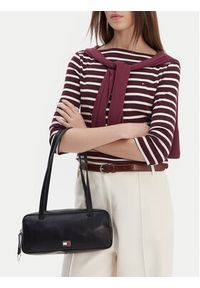 Tommy Jeans Torebka Tjw City Shoulder Bag AW0AW18075 Czarny. Kolor: czarny. Materiał: skórzane #5
