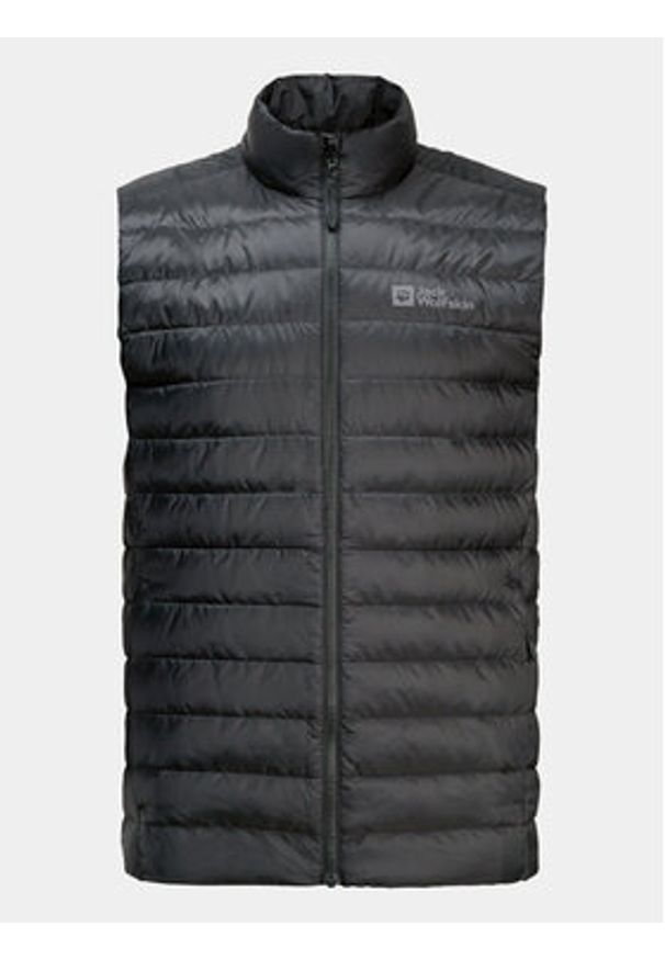 Jack Wolfskin Kamizelka Pilvi 1207711 Czarny Regular Fit. Kolor: czarny. Materiał: syntetyk