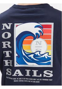 North Sails T-Shirt 692840 Granatowy Regular Fit. Kolor: niebieski. Materiał: bawełna #5