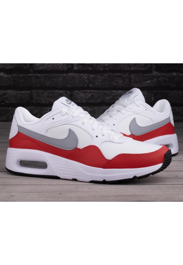 Buty męskie do chodzenia Nike AIR MAX SC. Kolor: biały, wielokolorowy, czerwony, szary. Model: Nike Air Max. Sport: turystyka piesza