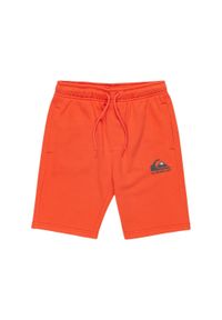 Quiksilver - Spodenki z elastyczną talią EASY DAY. Kolor: pomarańczowy. Materiał: materiał, poliester, bawełna. Długość: krótkie. Sezon: lato