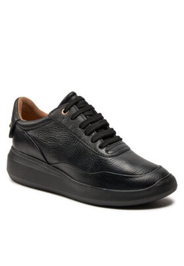 Geox Sneakersy D Rubidia A D84APA 00046 C9999 Czarny. Kolor: czarny. Materiał: skóra