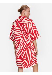 Seidensticker Sukienka codzienna 60.135012 Czerwony Regular Fit. Okazja: na co dzień. Kolor: czerwony. Materiał: bawełna. Typ sukienki: proste. Styl: casual #3