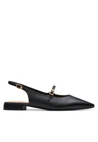 Clarks Sandały Sensa15 Shine 26181314 Czarny. Kolor: czarny. Materiał: skóra