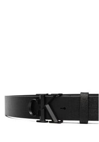 Calvin Klein Pasek Ck Faceted Buckle 32Mm LV04D7173G Czarny. Kolor: czarny. Materiał: skóra #2