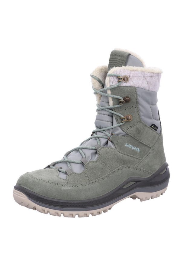 Buty trekkingowe damskie Lowa Calceta Iii Gtx. Wysokość cholewki: za kostkę. Zapięcie: sznurówki. Kolor: szary. Materiał: materiał, syntetyk. Szerokość cholewki: normalna