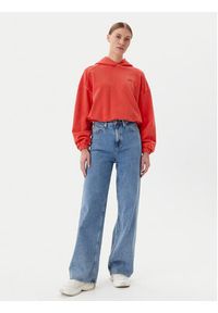 Tommy Jeans Bluza DW0DW20314 Pomarańczowy Relaxed Fit. Kolor: pomarańczowy. Materiał: bawełna