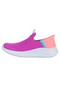 skechers - Buty do chodzenia dla dzieci Skechers Ultra Flex 3.0. Kolor: różowy. Materiał: syntetyk, materiał. Szerokość cholewki: normalna. Sport: turystyka piesza