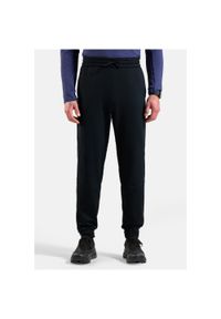 Spodnie dresowe Odlo Pants regular length ESSENTIAL THERMAL. Kolor: czarny. Materiał: dresówka. Sezon: lato. Sport: turystyka piesza #1