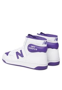 New Balance Sneakersy BB480SCE Biały. Kolor: biały. Materiał: skóra #4