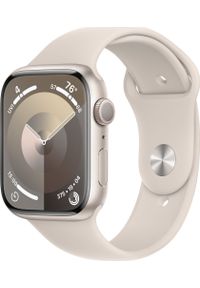 APPLE - Smartwatch Apple Watch 9 41mm GPS Starlight Alu Sport S/M Beżowy (MR8T3QR/A). Rodzaj zegarka: smartwatch. Kolor: beżowy. Styl: sportowy #1