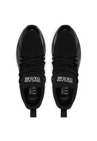 Versace Jeans Couture Sneakersy 80YA3SA3 Czarny. Kolor: czarny. Materiał: materiał #6