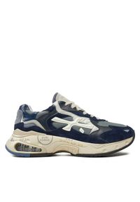 Premiata Sneakersy Sharky VAR 362 Granatowy. Kolor: niebieski. Materiał: skóra