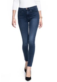 Wrangler - SPODNIE DAMSKIE WRANGLER HIGH RISE SKINNY SOLAR BLUE W27HJC11J 112128087 #3