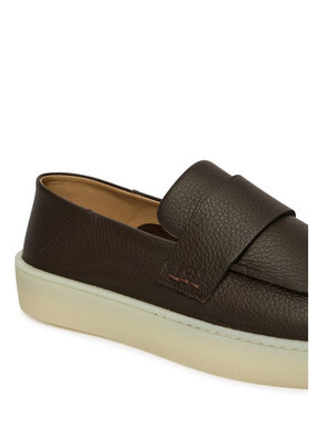 BOSS Półbuty Randal 50563163 Brązowy. Kolor: brązowy. Materiał: skóra