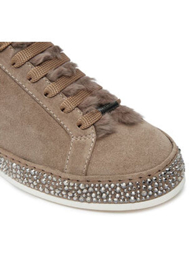 LE SILLA - Le Silla Sneakersy Andrea Fod 1633T020M1LLBAK085 Beżowy. Kolor: beżowy. Materiał: zamsz, skóra