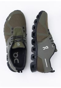 Sneakersy męskie oliwkowe On Running Cloud 5 Waterproof. Okazja: na spacer, na co dzień. Zapięcie: sznurówki. Kolor: oliwkowy. Materiał: materiał. Sport: bieganie #2