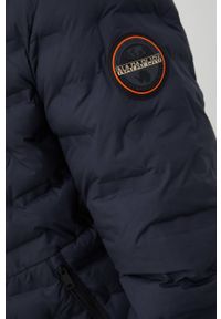 Napapijri kurtka dwustronna męska kolor granatowy przejściowa. Kolor: niebieski. Materiał: puch #4