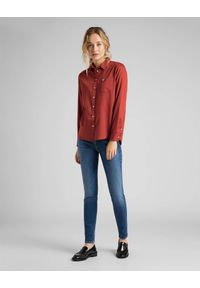 Lee - LEE ONE POCKET SHIRT DAMSKA KOSZULA MATERIAŁOWA RED OCHRE L45TGFOE. Materiał: materiał #6