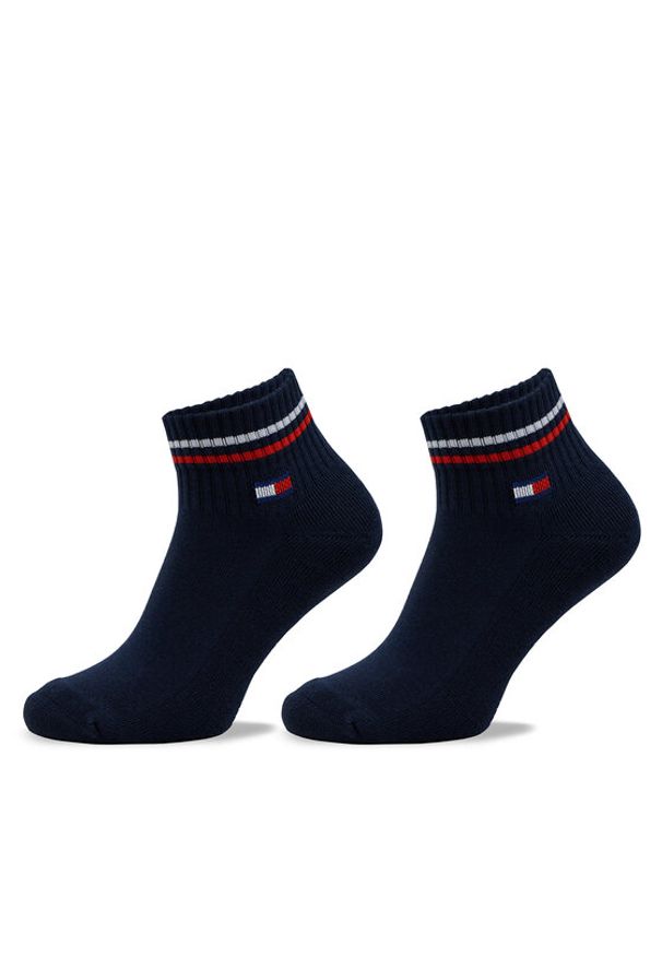TOMMY HILFIGER - Tommy Hilfiger Zestaw 2 par niskich skarpet unisex 701228177 Granatowy. Kolor: niebieski. Materiał: bawełna