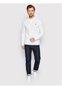 Polo Ralph Lauren Polo 710681126001 Biały Slim Fit. Typ kołnierza: polo. Kolor: biały. Materiał: bawełna