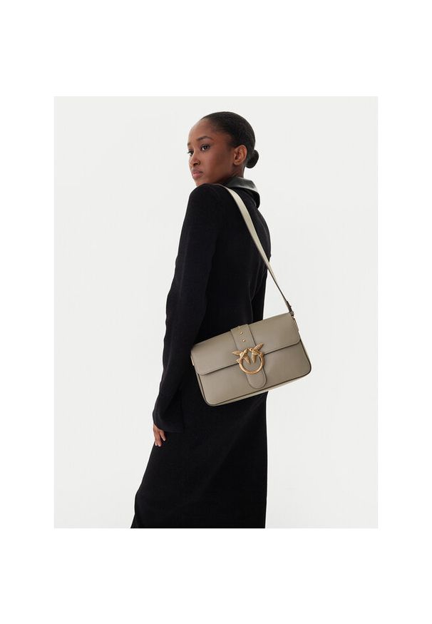 Pinko - Torebka PINKO. Kolor: szary