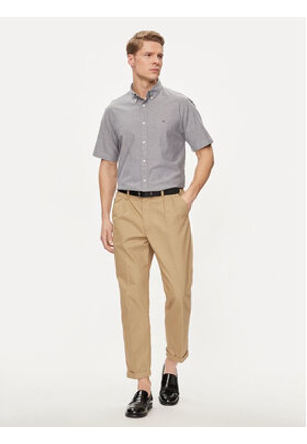 TOMMY HILFIGER - Tommy Hilfiger Koszula 1985 MW0MW33810 Szary Slim Fit. Kolor: szary. Materiał: bawełna