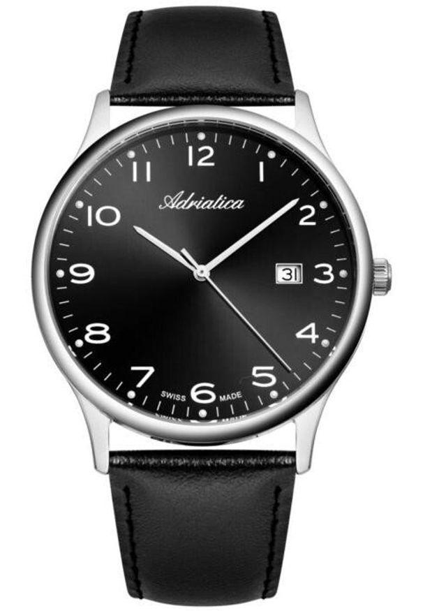 Zegarek męski Adriatica A1293.5224Q czarny. Kolor: czarny
