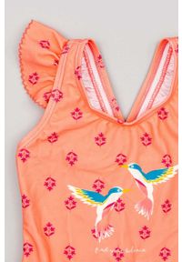 Zippy - zippy jednoczęściowy strój kąpielowy dziecięcy kolor różowy. Kolor: różowy. Materiał: dzianina #4